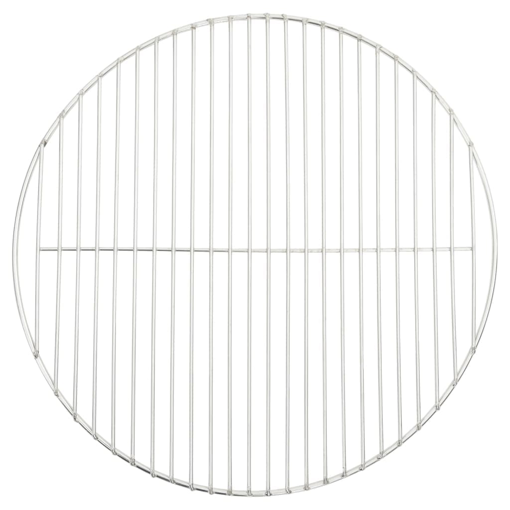 Griglia per Barbecue Rotonda Diametro47 cm in Acciaio Inossidabile Argento
