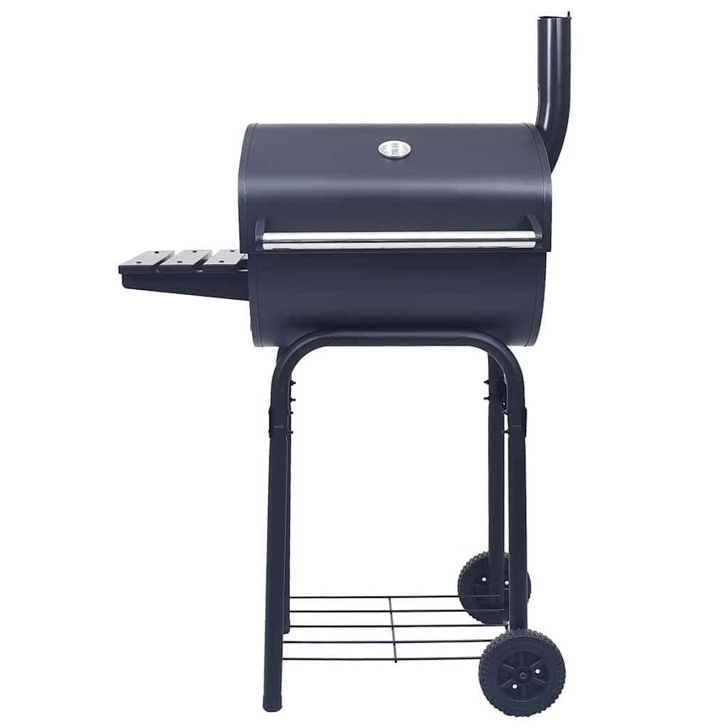Barbecue a Carbone con Affumicatore e Ripiano Basso da Esterno in Acciaio Nero in Barbecue a carbone Esplodia - Napoli, commercioVirtuoso.it