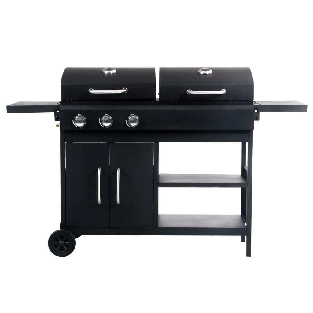 Barbecue Combinato Carbone e Gas 3 Fuochi in Acciaio Verniciato Griglia Smaltata in Barbecue a gas Esplodia - Napoli, commercioVirtuoso.it