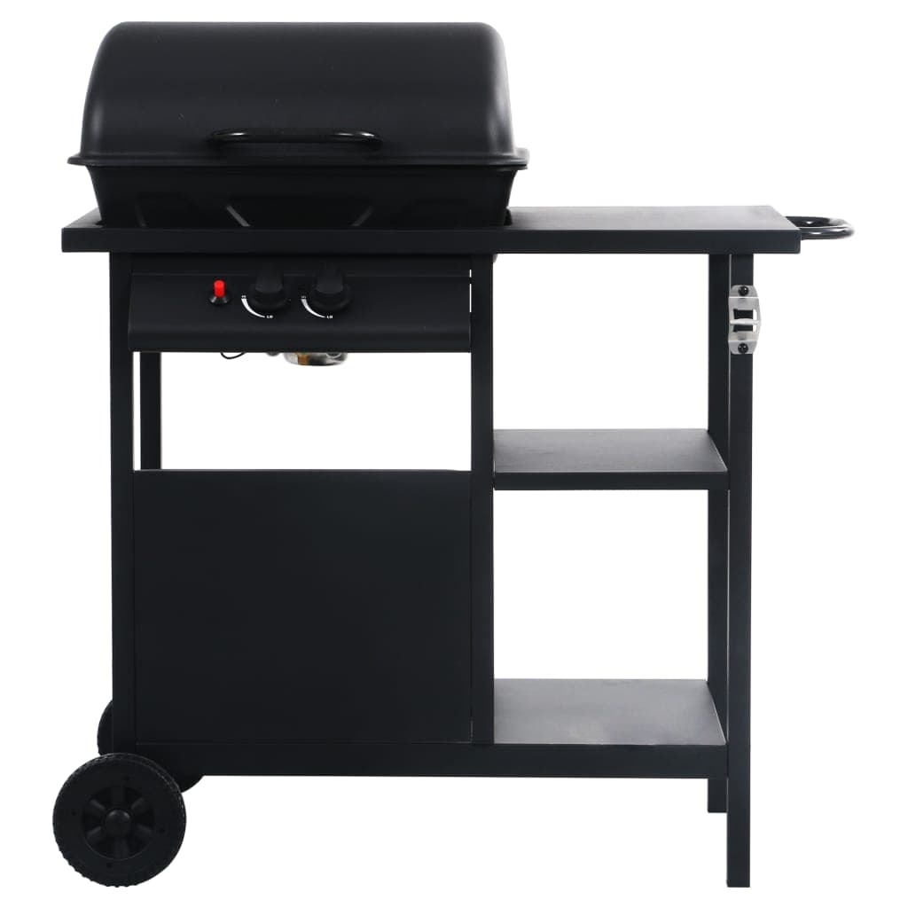 Barbecue e Griglia a Gas con Tavolino e 3 Ripiani in Acciaio Verniciato Nero in Barbecue a carbone Esplodia - Napoli, commercioVirtuoso.it