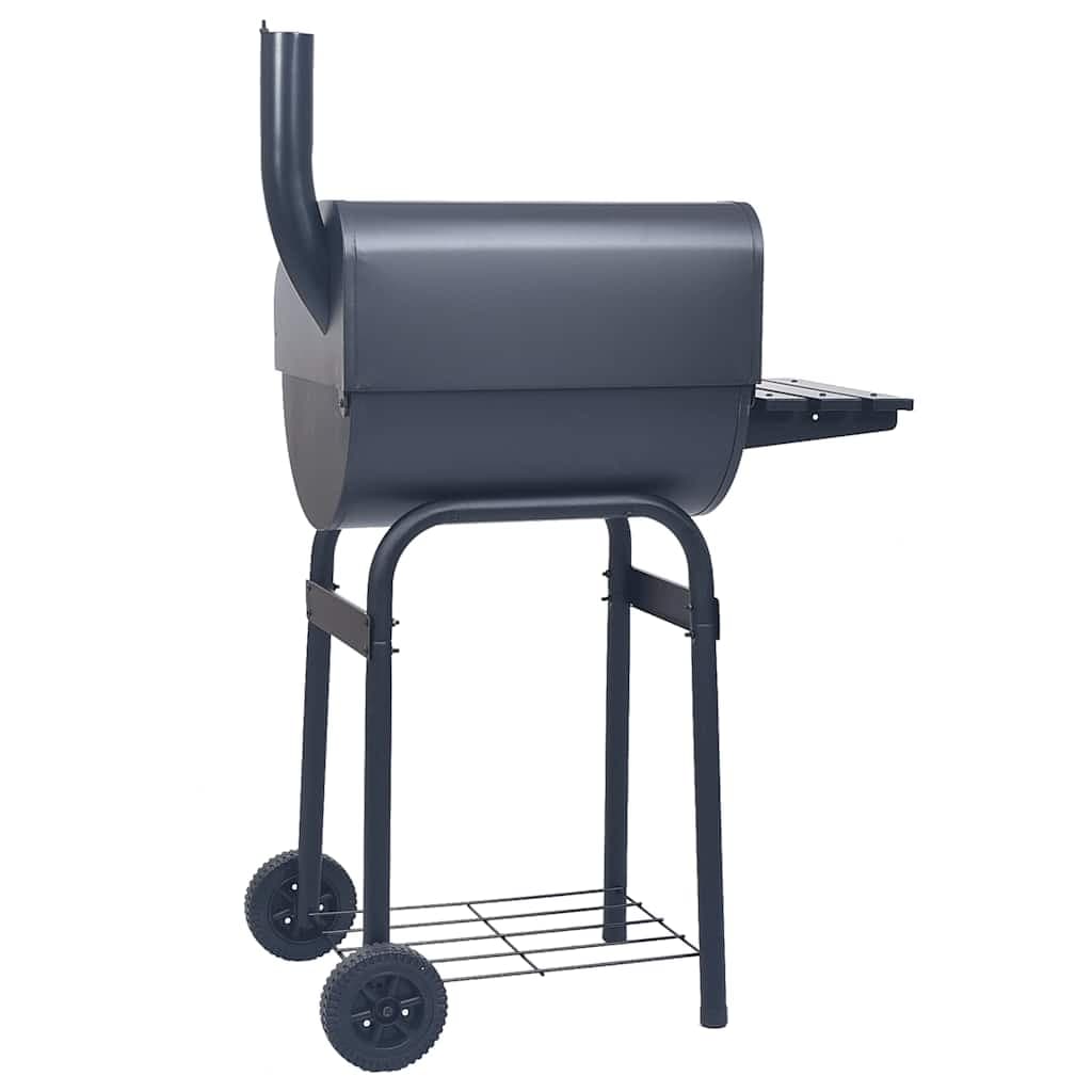 Barbecue a Carbone con Affumicatore e Ripiano Basso da Esterno in Acciaio Nero in Barbecue a carbone Esplodia - Napoli, commercioVirtuoso.it