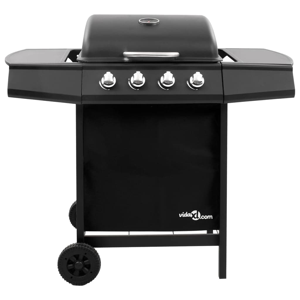 Griglia Barbecue a Gas con 4 Bruciatori Nera in Barbecue a gas Esplodia - Napoli, commercioVirtuoso.it