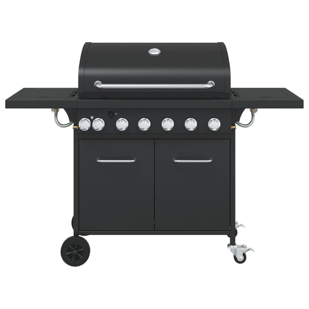 Griglia Barbecue a Gas con 7 Bruciatori Nero in Acciaio in Barbecue a gas Esplodia - Napoli, commercioVirtuoso.it