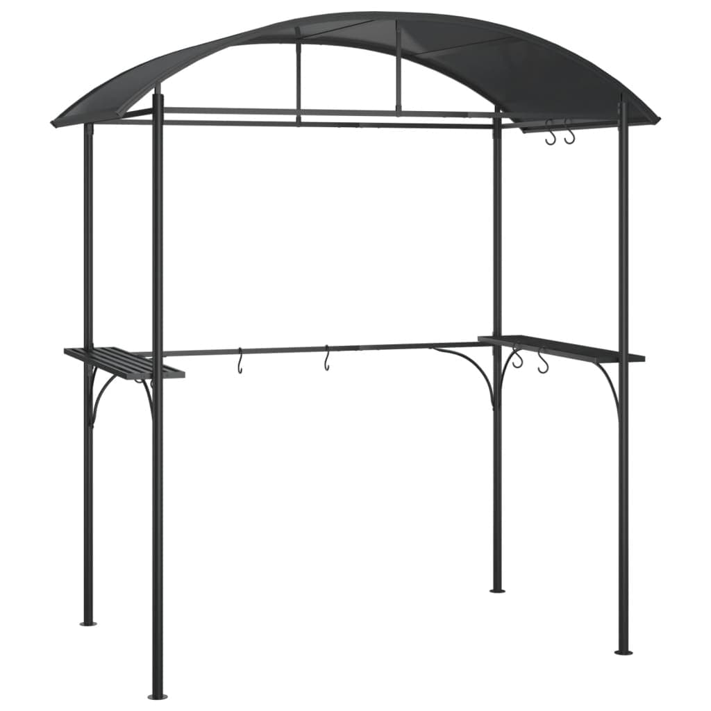 Gazebo Barbecue Ripiani Laterali Antracite 220x115x230 Acciaio in Gazebo Esplodia - Napoli, commercioVirtuoso.it