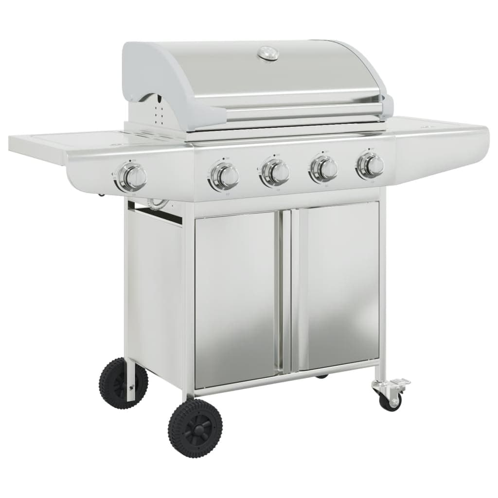 Griglia Barbecue a Gas con 5 Bruciatori Argento in Acciaio in Barbecue a gas Esplodia - Napoli, commercioVirtuoso.it