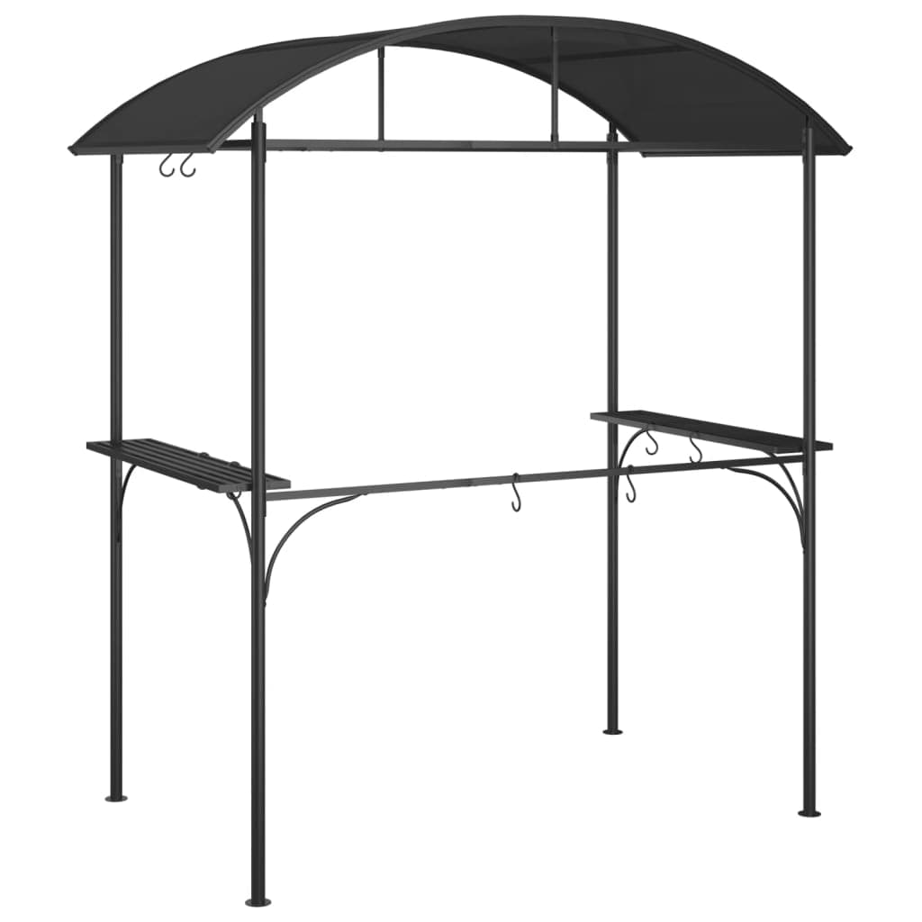 Gazebo Barbecue Ripiani Laterali Antracite 220x115x230 Acciaio in Gazebo Esplodia - Napoli, commercioVirtuoso.it