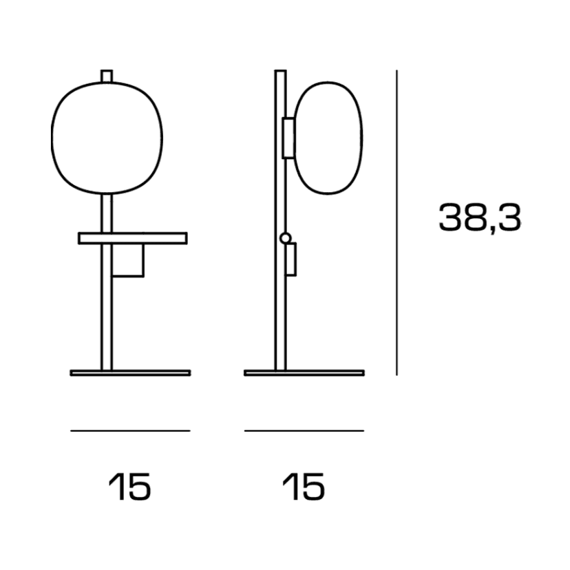 Abat-jour moderna Miloox LINGOTTO 1744 349 G9 LED dimmerabile metallo vetro in Lampade da tavolo e abat-jour Lampadari Bartalini - Colle di Val d’Elsa, commercioVirtuoso.it