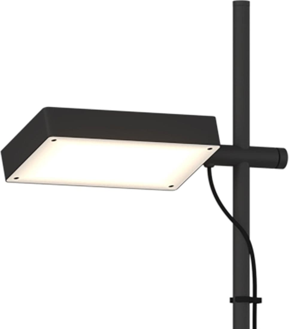 Piantana orientabile Top Light KUBI 1212 T NE LED SWITCH 2400LM illuminazione modulo integrato in Lampade da terra Lampadari Bartalini - Colle di Val d’Elsa, commercioVirtuoso.it