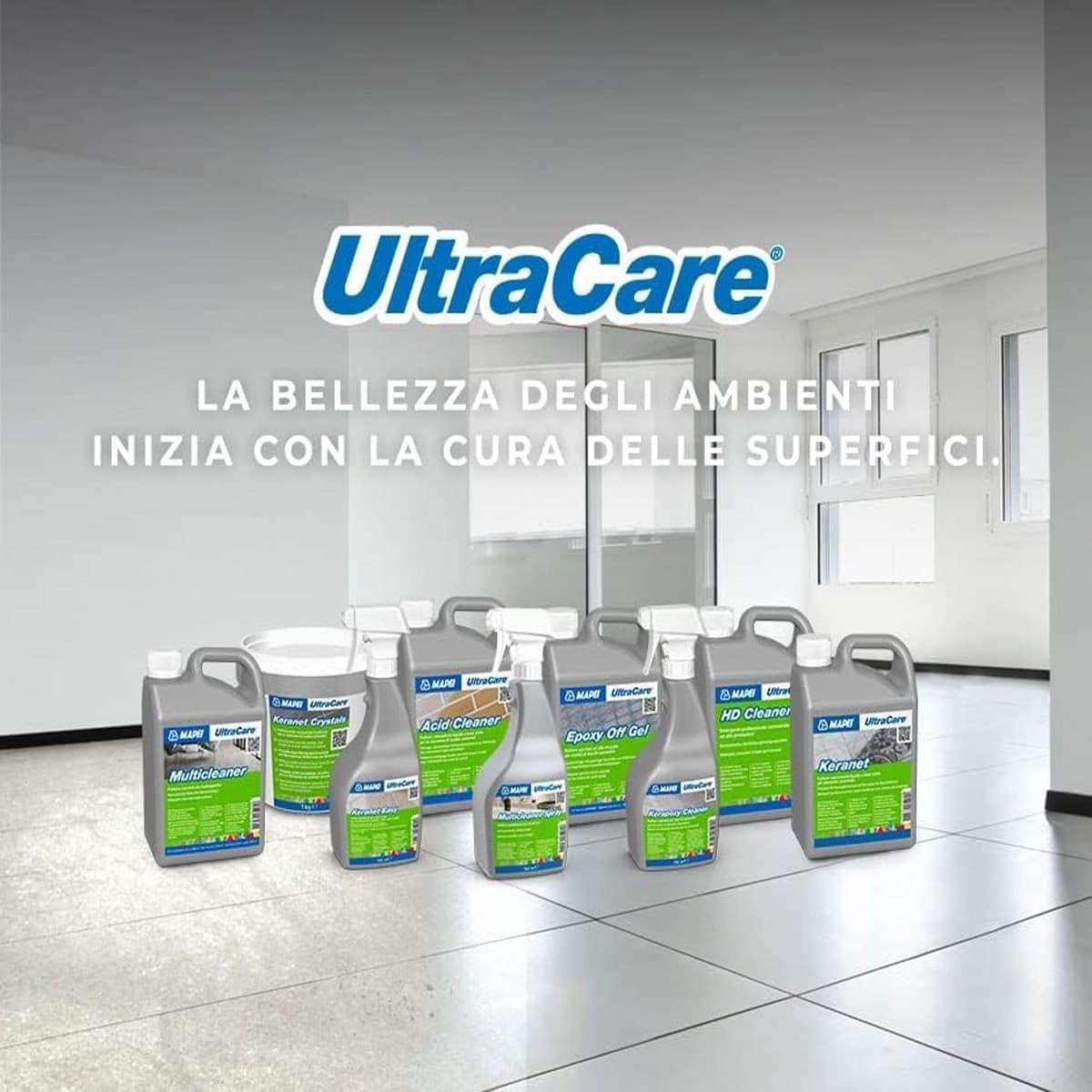 MAPEI Ultracare HD CLEANER, Detergente alcalino concentrato per puliza profonda e sgrassatura in Detergenti per pavimento Masterbrico - Longobardi, commercioVirtuoso.it
