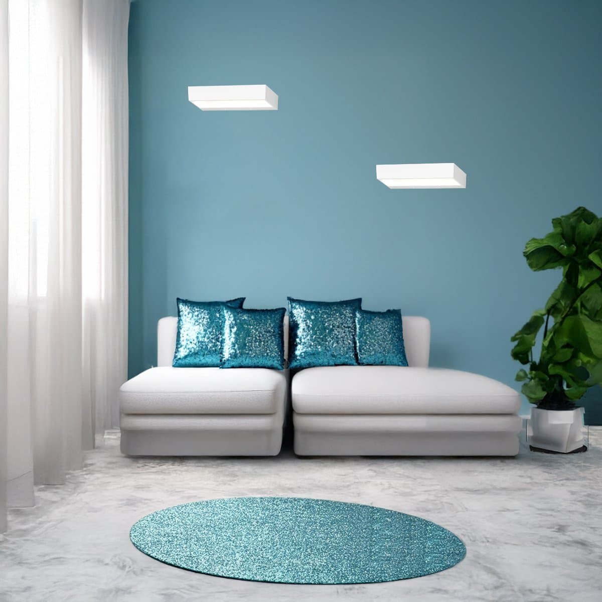 Applique moderno Top Light BIOS 1213 30 LED SWITCH 1320LM alluminio illuminazione modulo integrato in Applique Lampadari Bartalini - Colle di Val d’Elsa, commercioVirtuoso.it