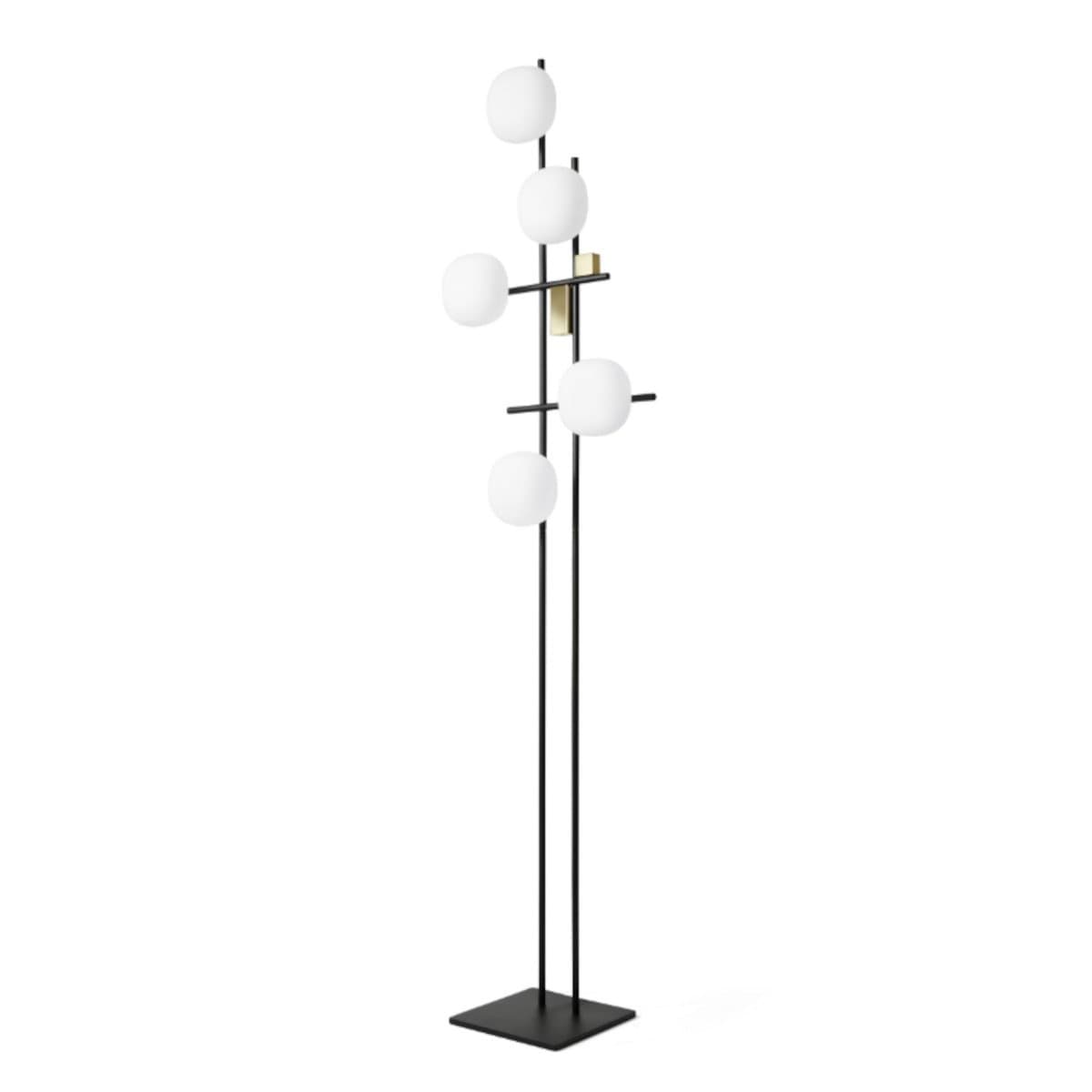 Piantana moderna Miloox LINGOTTO 1744 345 G9 LED dimmerabile metallo vetro in Lampade da terra Lampadari Bartalini - Colle di Val d’Elsa, commercioVirtuoso.it