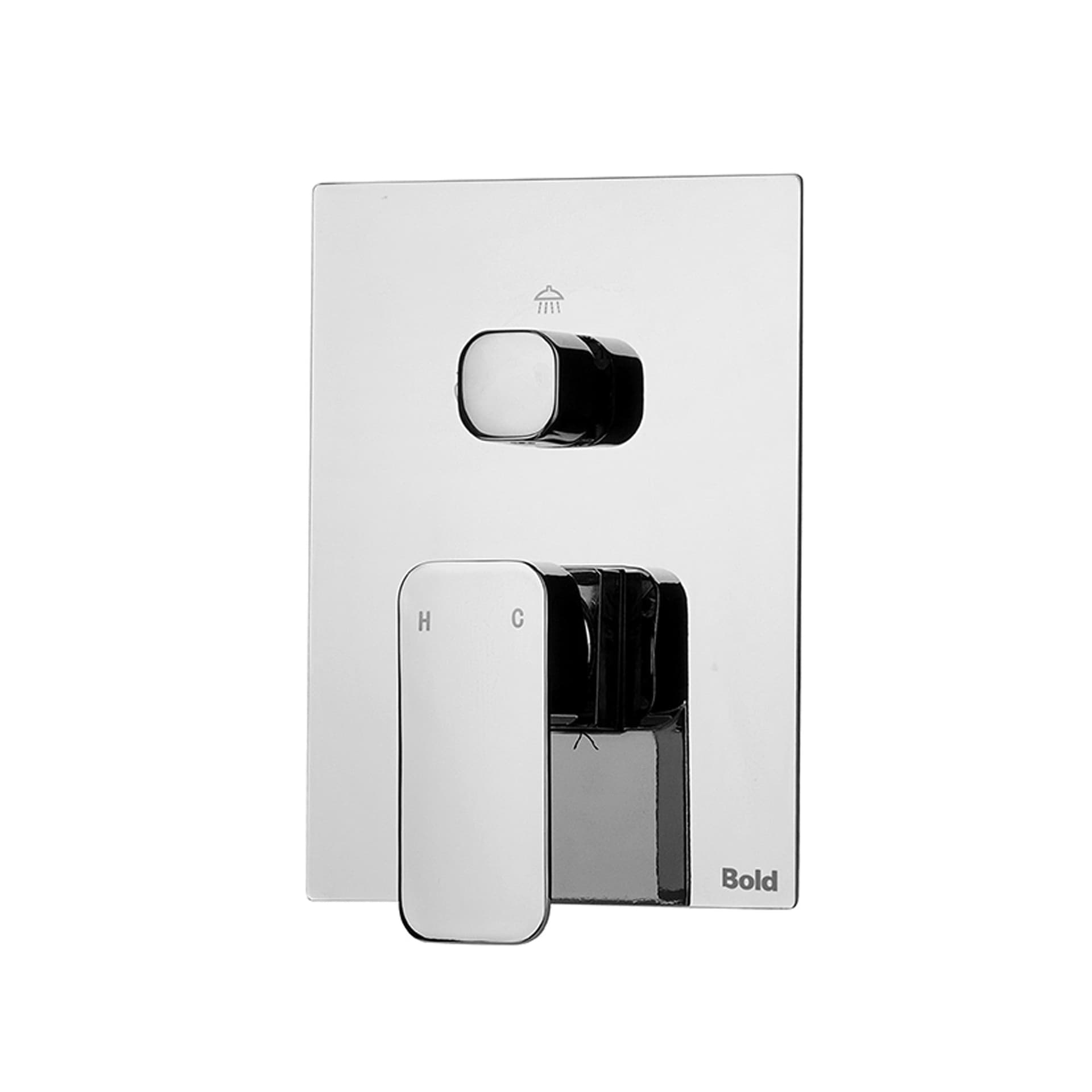 Set doccia soffione doccino e miscelatore Quadro - BOLD in Rubinetti per vasca Mondialshop - Parabiago, commercioVirtuoso.it