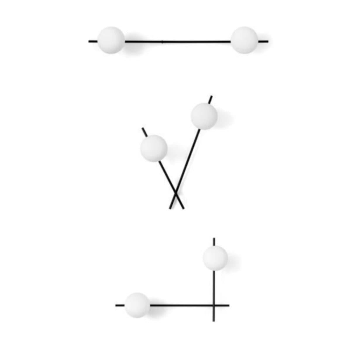 Applique moderna Miloox MIKADO 1744.175 1744.218 G9 LED metallo vetro in Applique Lampadari Bartalini - Colle di Val d’Elsa, commercioVirtuoso.it