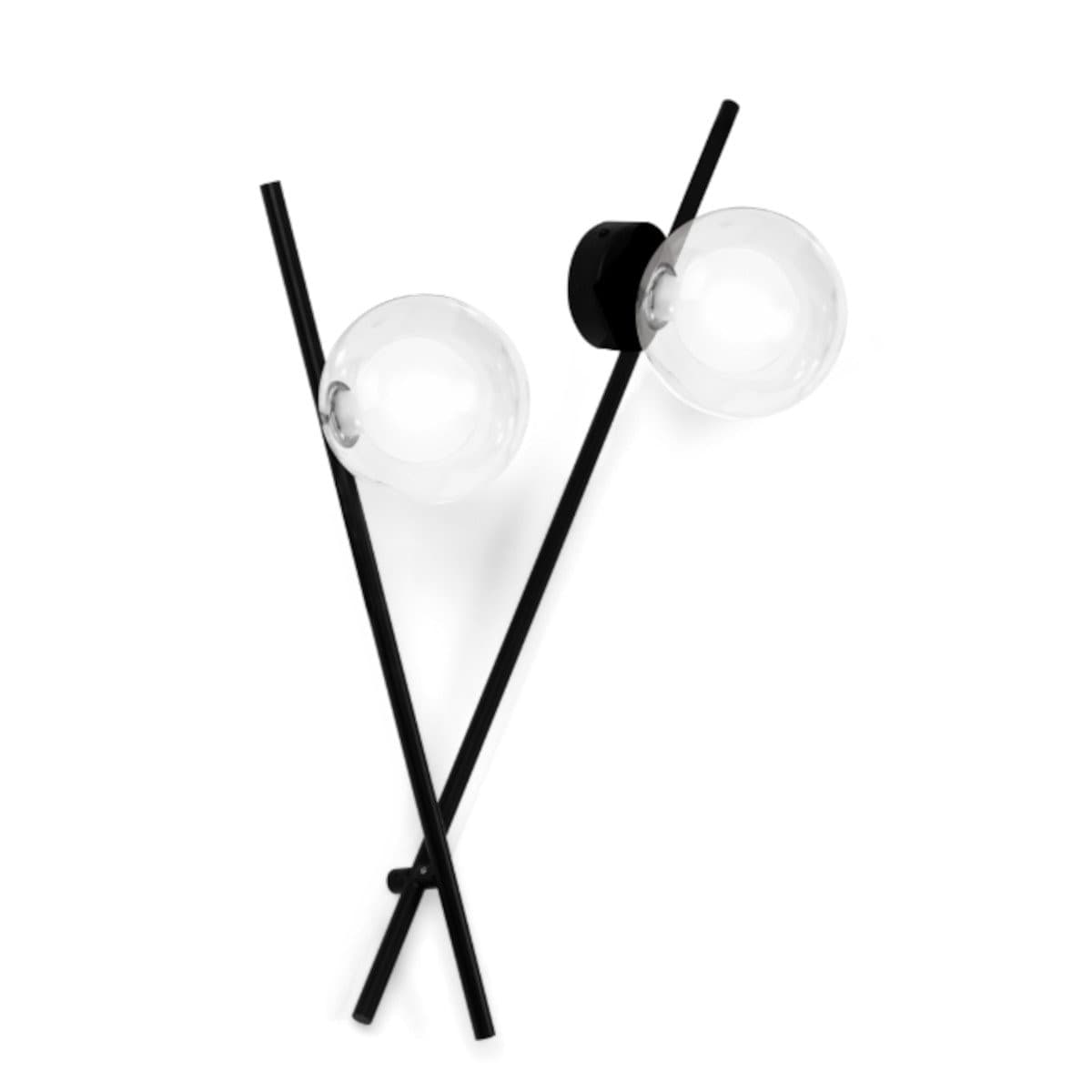 Applique moderna Miloox MIKADO 1744.175 1744.218 G9 LED metallo vetro in Applique Lampadari Bartalini - Colle di Val d’Elsa, commercioVirtuoso.it
