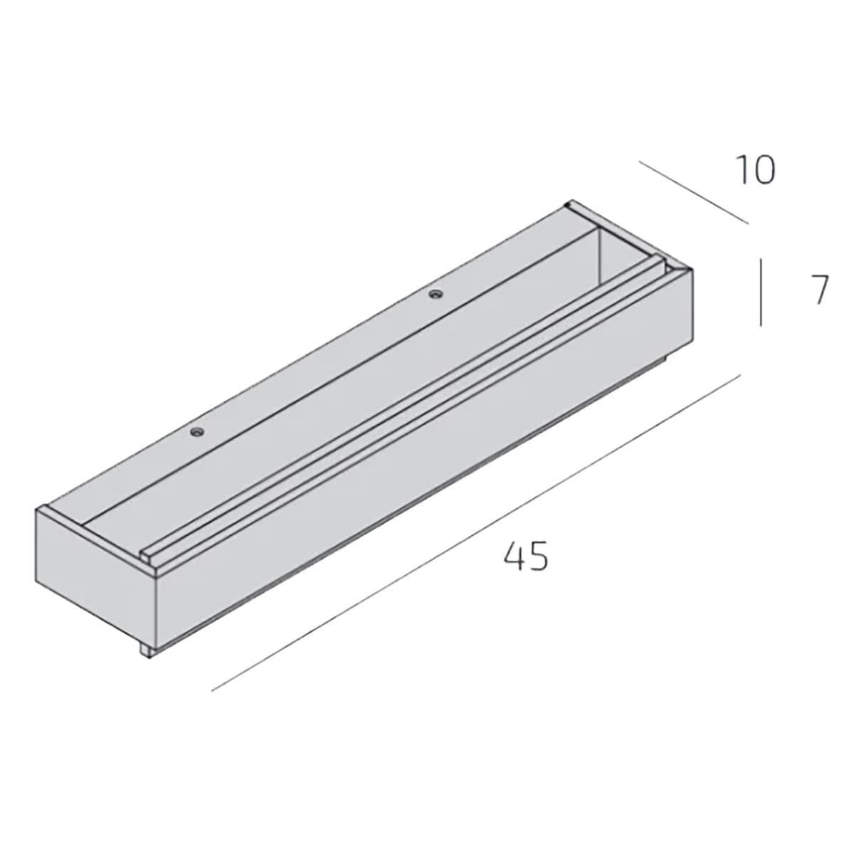Applique classica Top Light BIOS 1213 45 DM LED SWITCH 1980LM diffusore alluminio illuminazione modulo integrato in Applique Lampadari Bartalini - Colle di Val d’Elsa, commercioVirtuoso.it