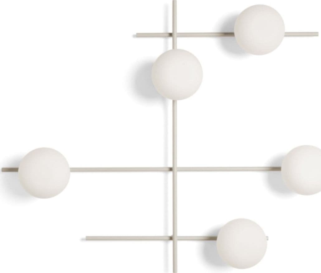 Applique moderna Miloox MIKADO 1744.375 1744.379 G9 LED metallo vetro