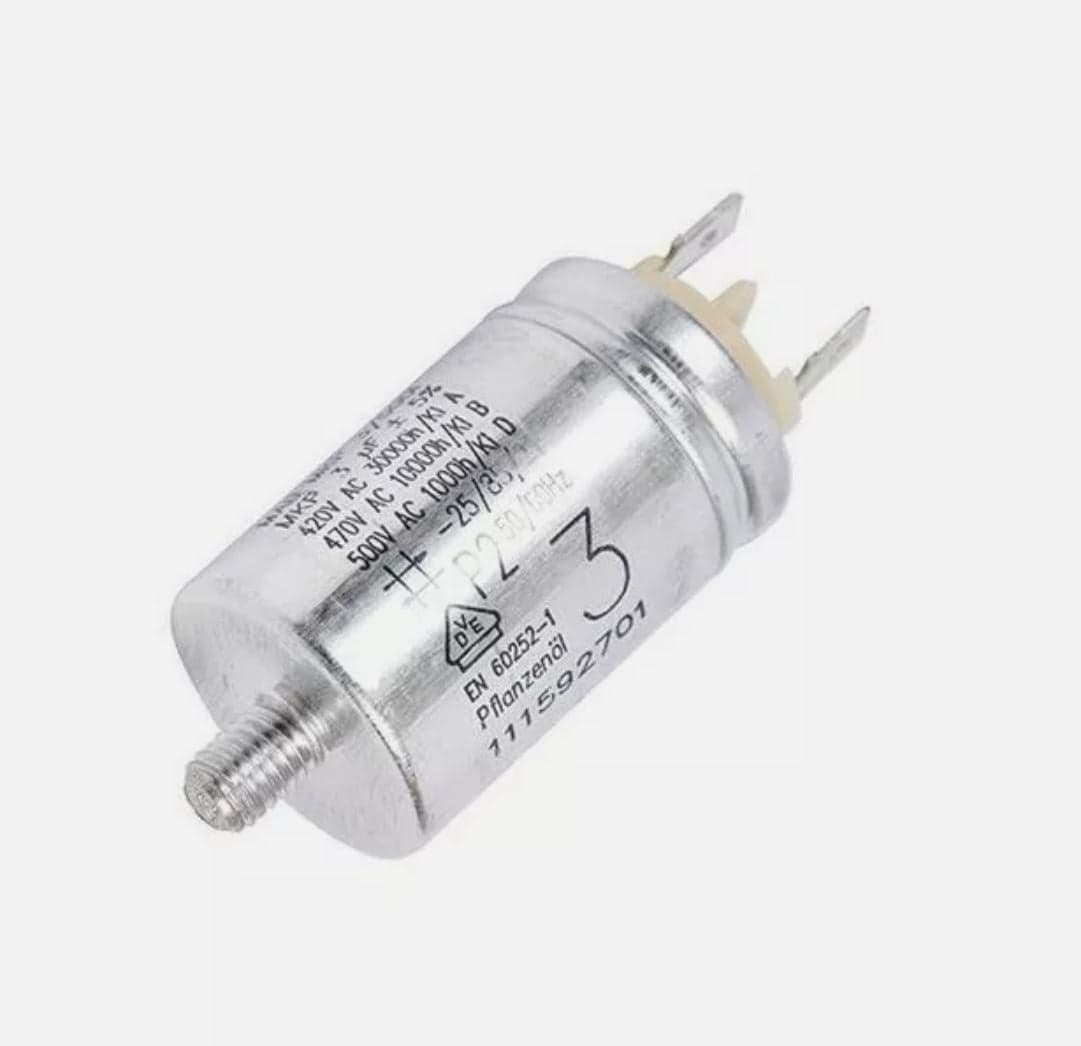 Condensatore 3 µF Ducati spunto motore asciugatrice ELECTROLUX , 1115927012) in prodotto EuroStore07 - Alatri, commercioVirtuoso.it