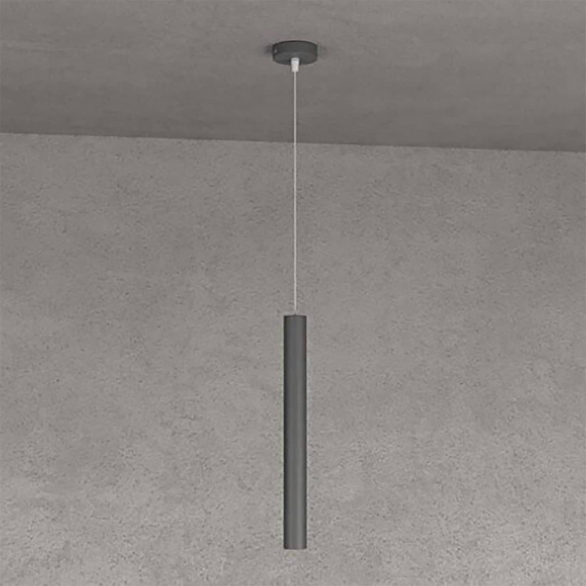 Lampadario Top light ROUND TUBE 1174 S1 GU10 LED cilindro metallo moderno in Lampade a sospensione Lampadari Bartalini - Colle di Val d’Elsa, commercioVirtuoso.it