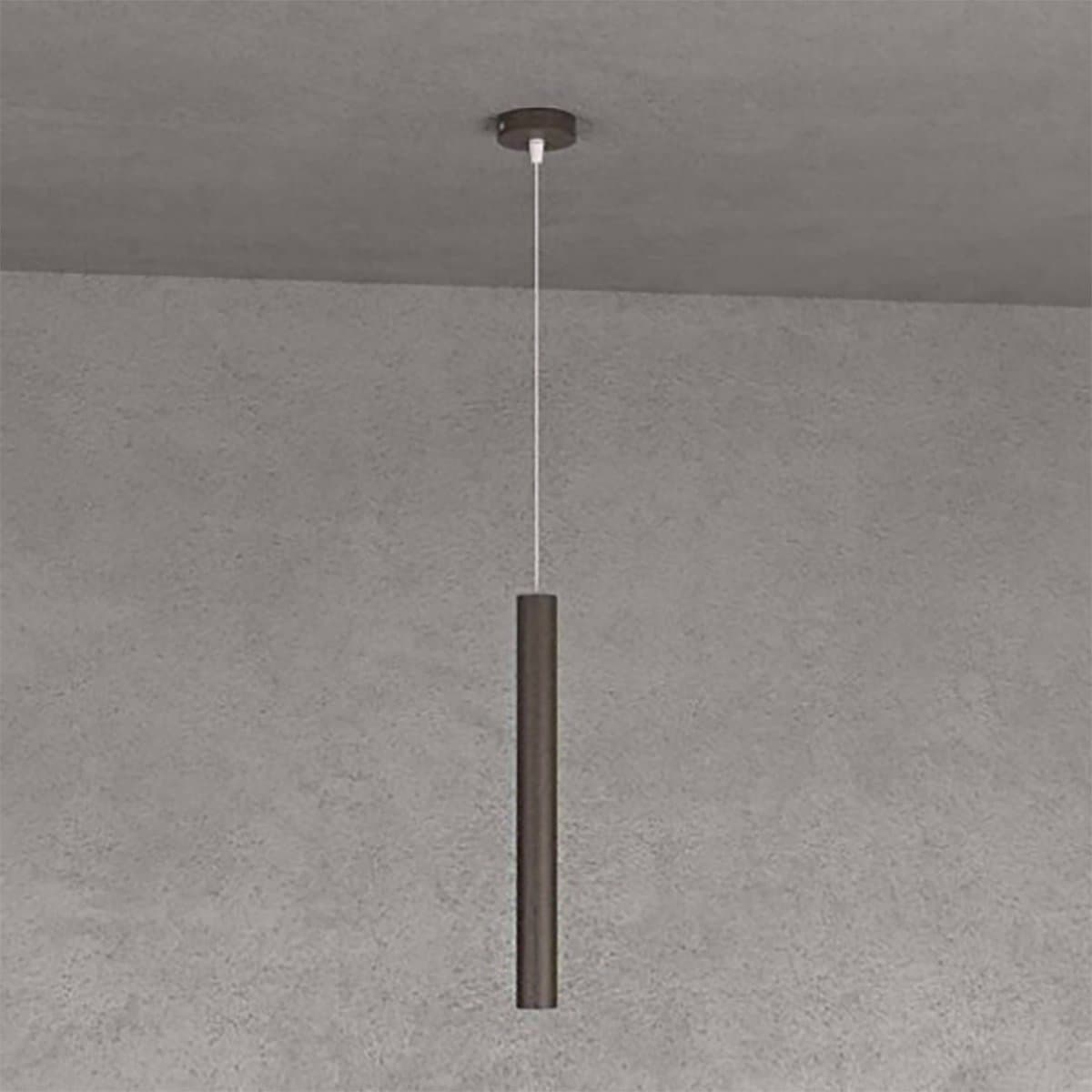 Lampadario Top light ROUND TUBE 1174 S1 GU10 LED cilindro metallo moderno in Lampade a sospensione Lampadari Bartalini - Colle di Val d’Elsa, commercioVirtuoso.it