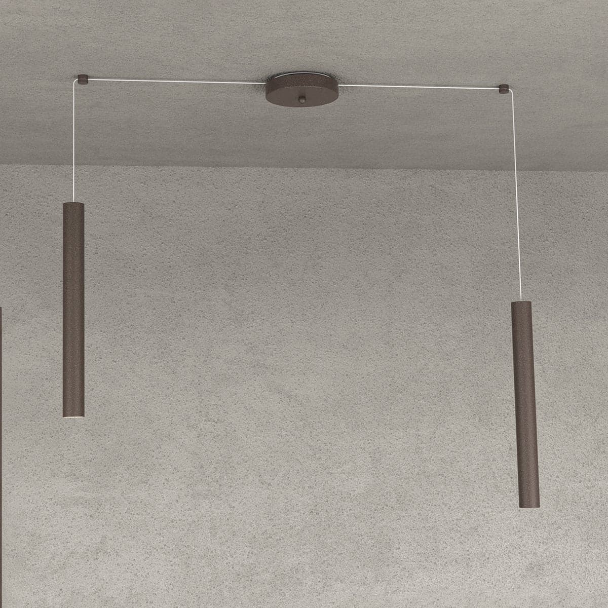 Lampadario Top light ROUND TUBE 1174 S2 GU10 LED cilindro metallo moderno in Lampade a sospensione Lampadari Bartalini - Colle di Val d’Elsa, commercioVirtuoso.it