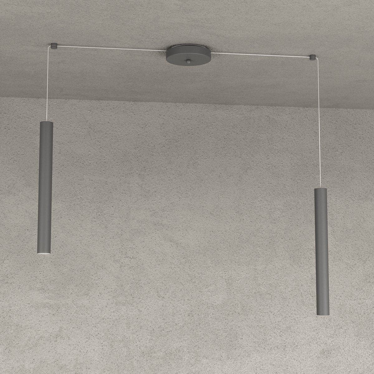 Lampadario Top light ROUND TUBE 1174 S2 GU10 LED cilindro metallo moderno in Lampade a sospensione Lampadari Bartalini - Colle di Val d’Elsa, commercioVirtuoso.it