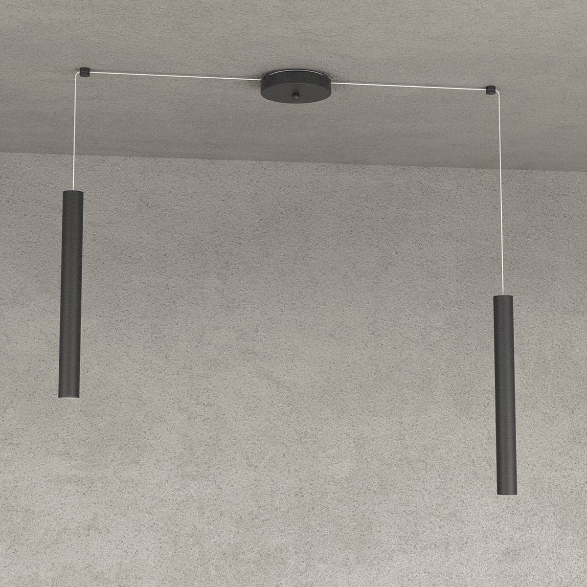 Lampadario Top light ROUND TUBE 1174 S2 GU10 LED cilindro metallo moderno in Lampade a sospensione Lampadari Bartalini - Colle di Val d’Elsa, commercioVirtuoso.it