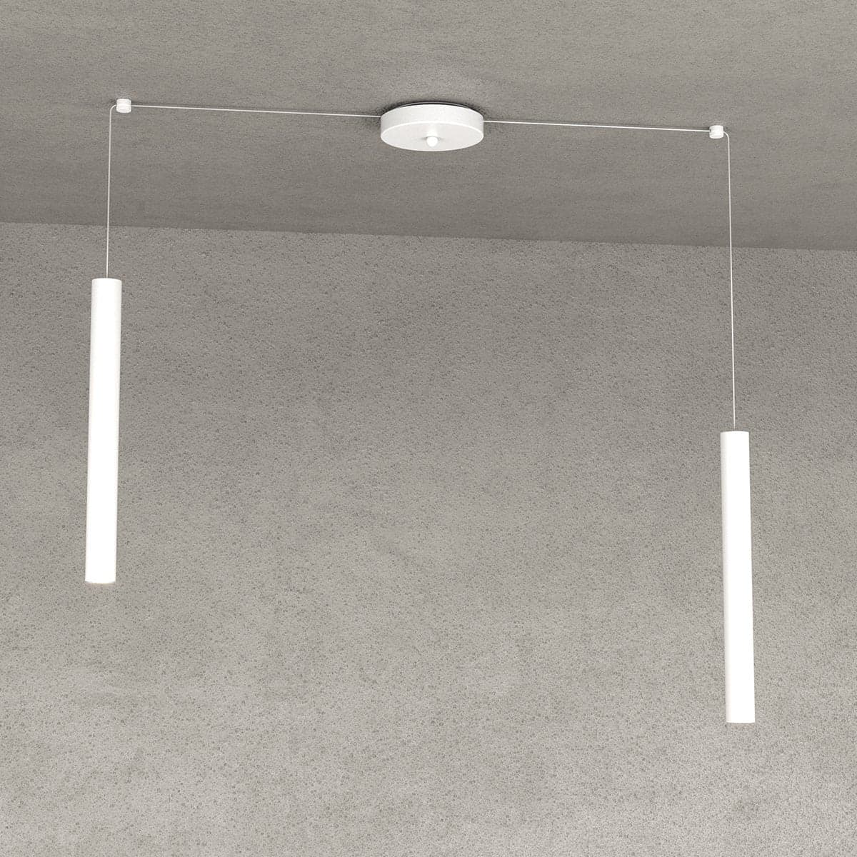 Lampadario Top light ROUND TUBE 1174 S2 GU10 LED cilindro metallo moderno in Lampade a sospensione Lampadari Bartalini - Colle di Val d’Elsa, commercioVirtuoso.it