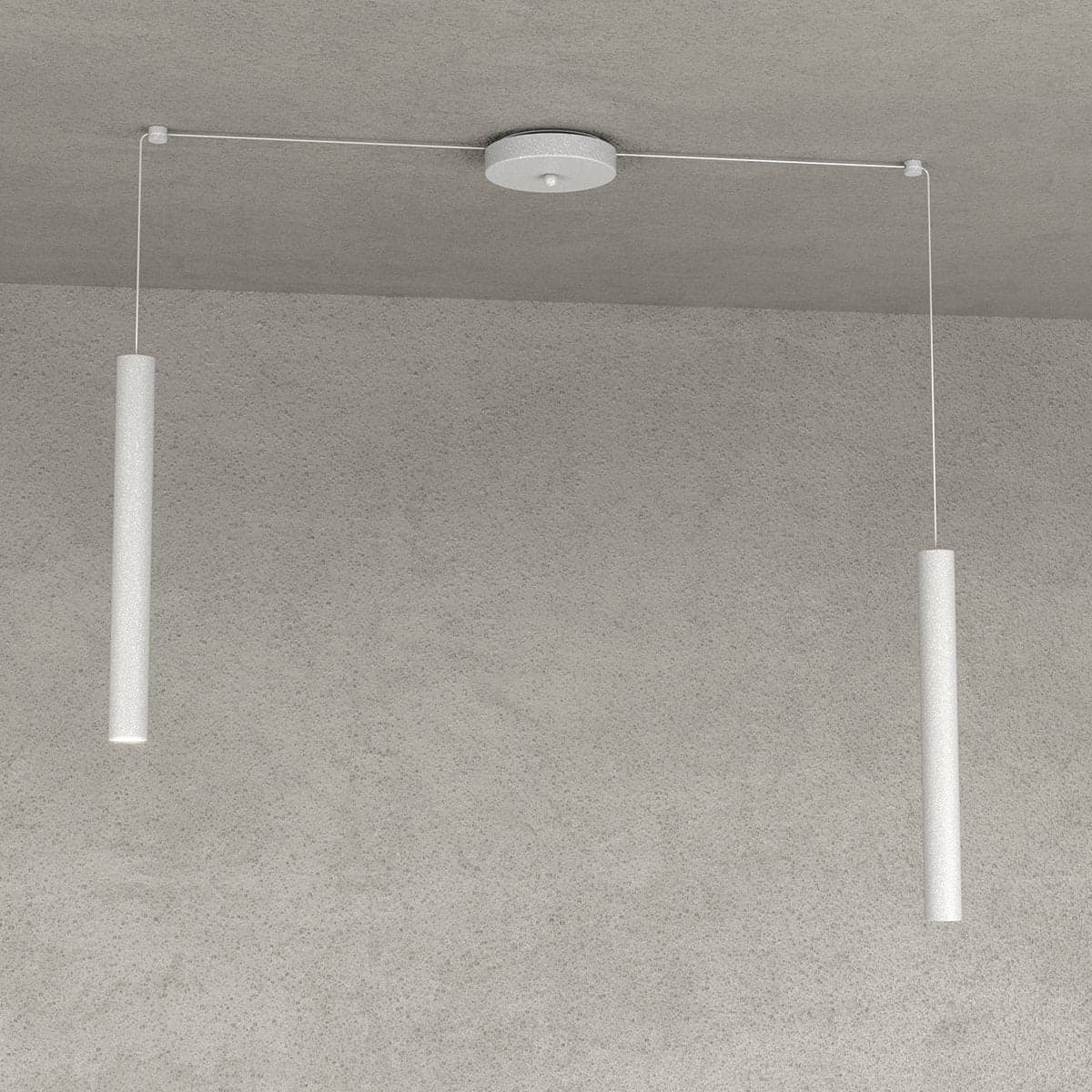 Lampadario Top light ROUND TUBE 1174 S2 GU10 LED cilindro metallo moderno in Lampade a sospensione Lampadari Bartalini - Colle di Val d’Elsa, commercioVirtuoso.it