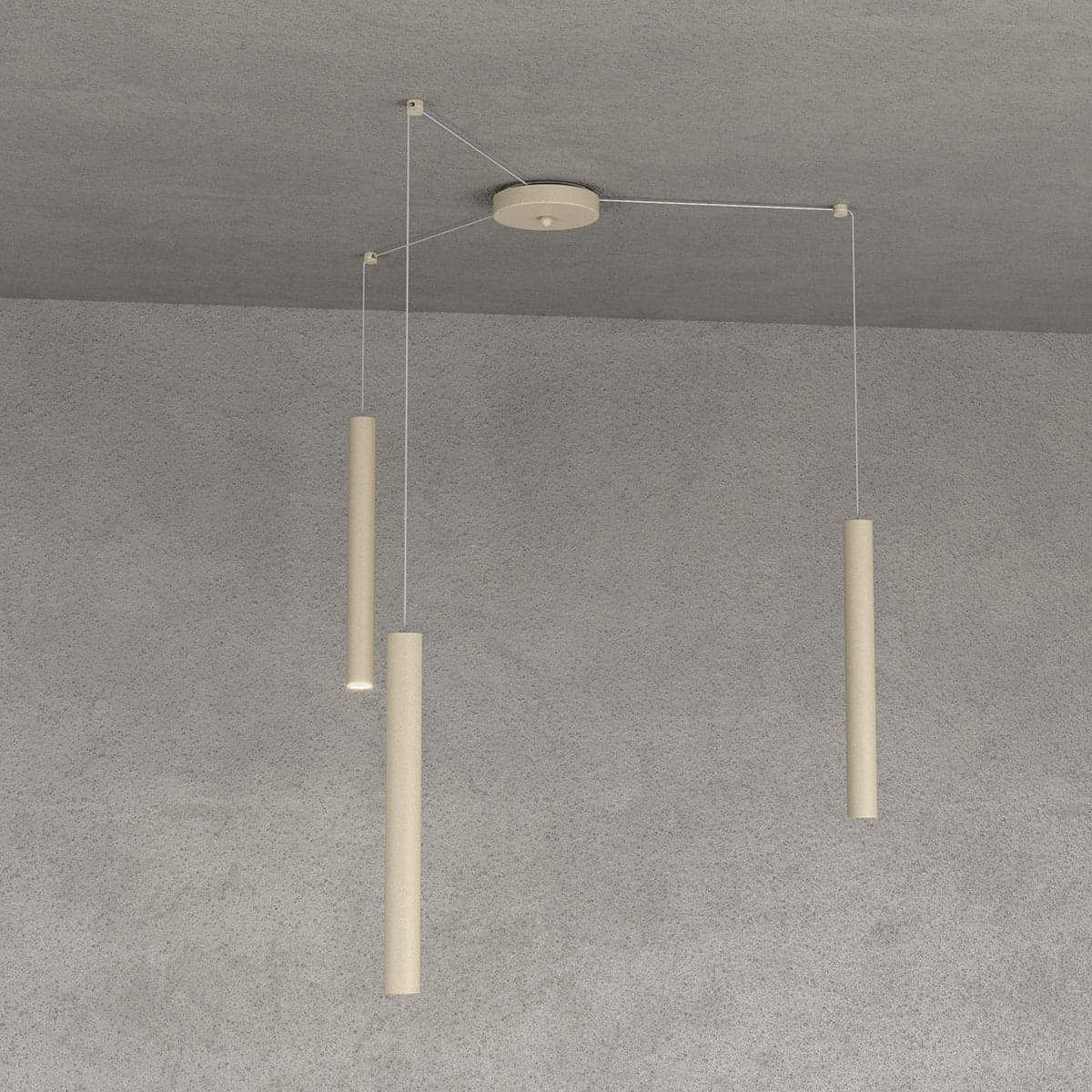 Lampadario Top light ROUND TUBE 1174 S3 GU10 LED cilindro metallo moderno in Lampade a sospensione Lampadari Bartalini - Colle di Val d’Elsa, commercioVirtuoso.it