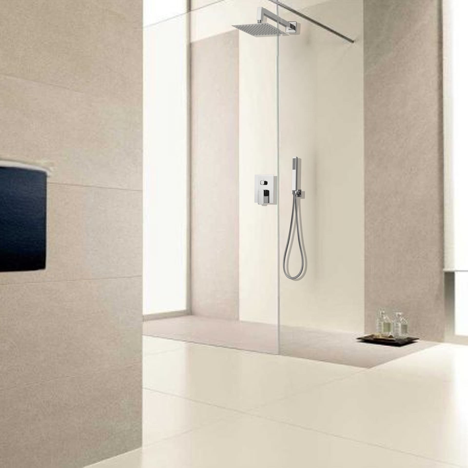 Set doccia soffione doccino e miscelatore Quadro - BOLD in Rubinetti per vasca Mondialshop - Parabiago, commercioVirtuoso.it