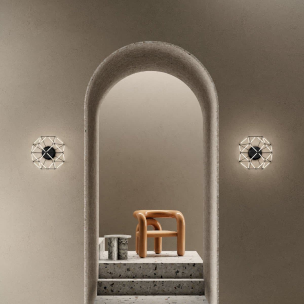 Applique moderno Urban EUCLIDE 1821 10 3000 LED metallo in Applique Lampadari Bartalini - Colle di Val d’Elsa, commercioVirtuoso.it