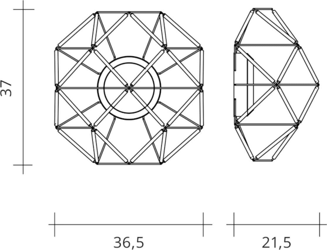 Applique moderno Urban EUCLIDE 1821 10 3000 LED metallo in Applique Lampadari Bartalini - Colle di Val d’Elsa, commercioVirtuoso.it