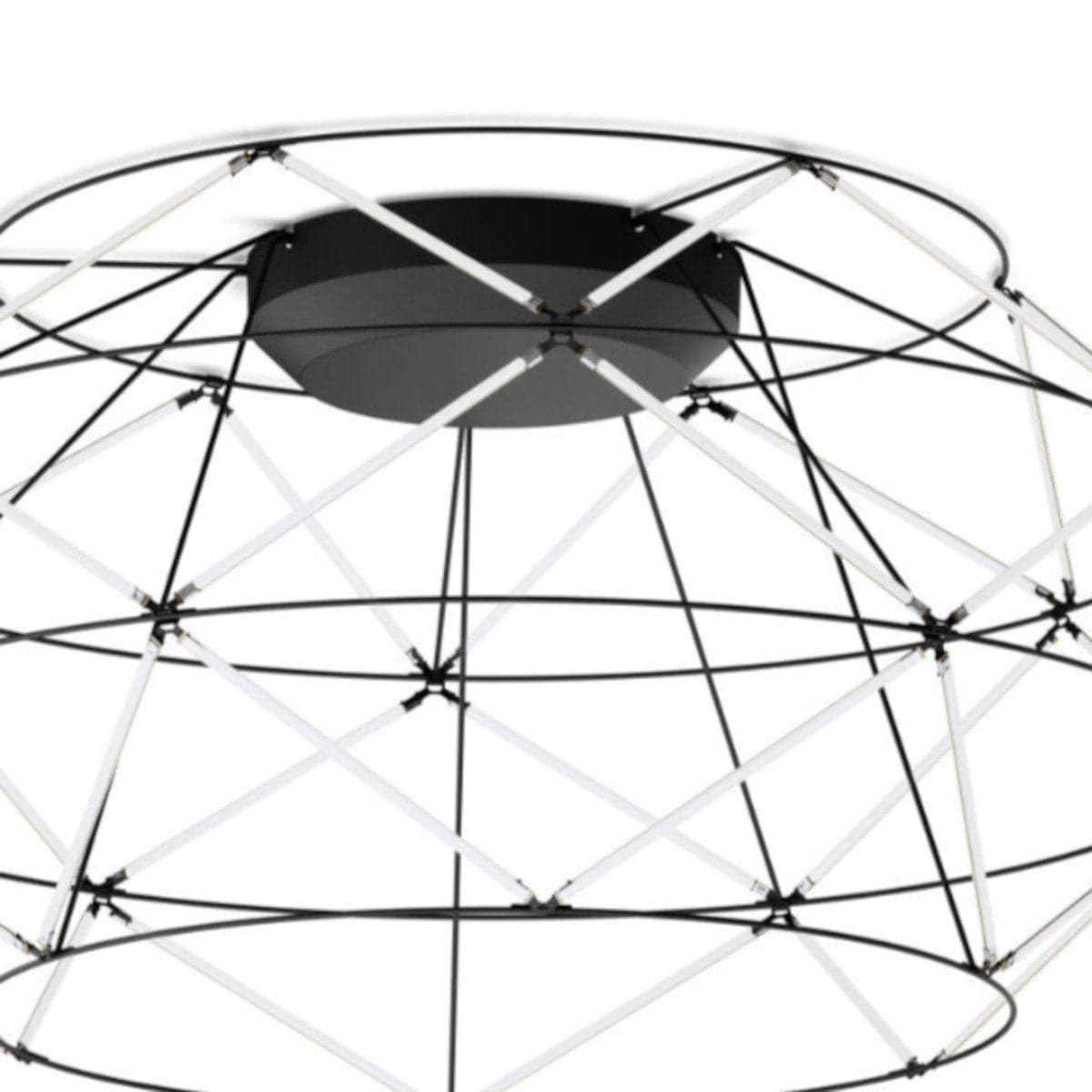Plafoniera moderna Urban EUCLIDE PL nero 3000 LED metallo in Plafoniere Lampadari Bartalini - Colle di Val d’Elsa, commercioVirtuoso.it