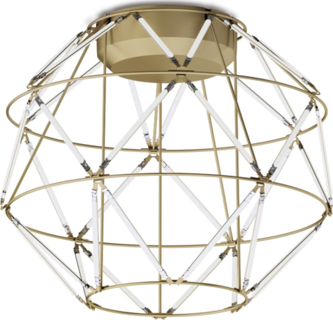 Plafoniera classica Urban EUCLIDE PL oro 3000 LED metallo in Plafoniere Lampadari Bartalini - Colle di Val d’Elsa, commercioVirtuoso.it