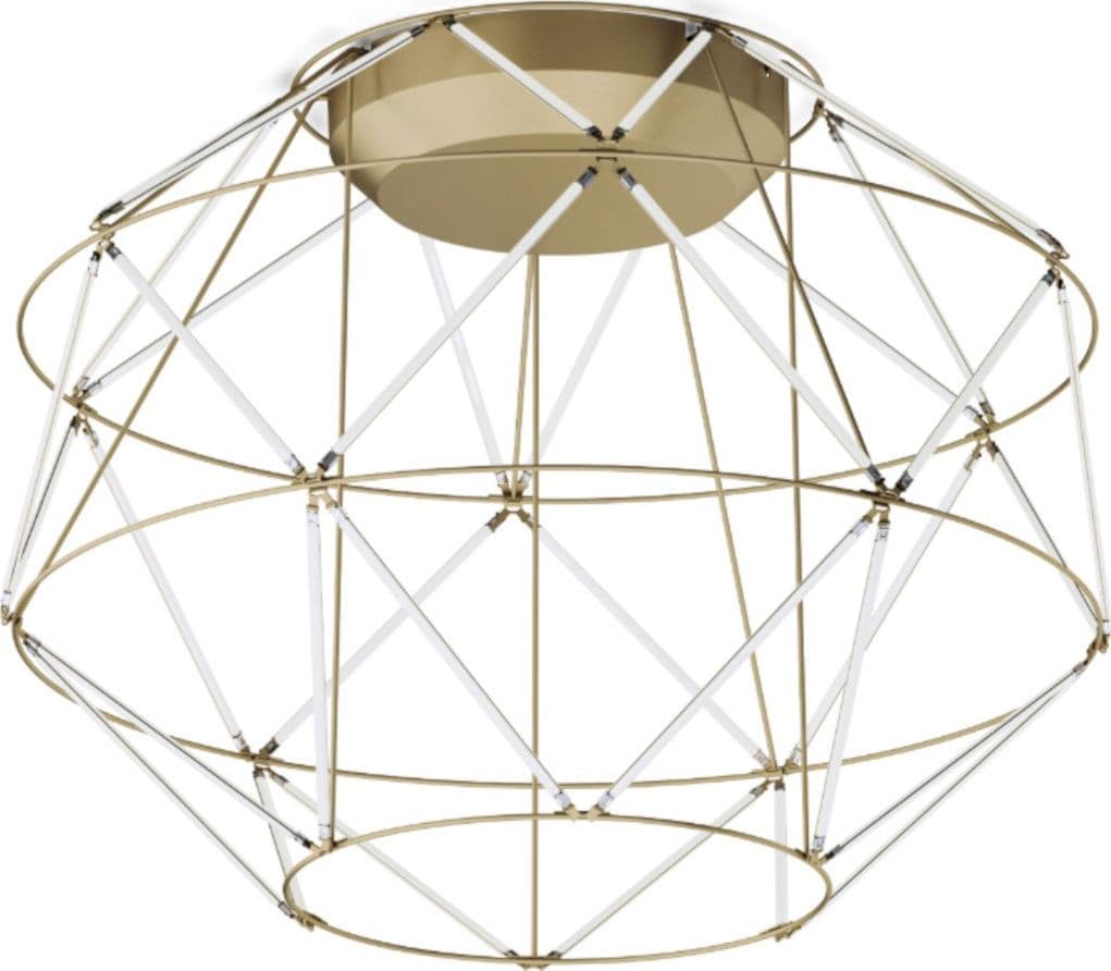 Plafoniera classica Urban EUCLIDE PL oro 3000 LED metallo in Plafoniere Lampadari Bartalini - Colle di Val d’Elsa, commercioVirtuoso.it