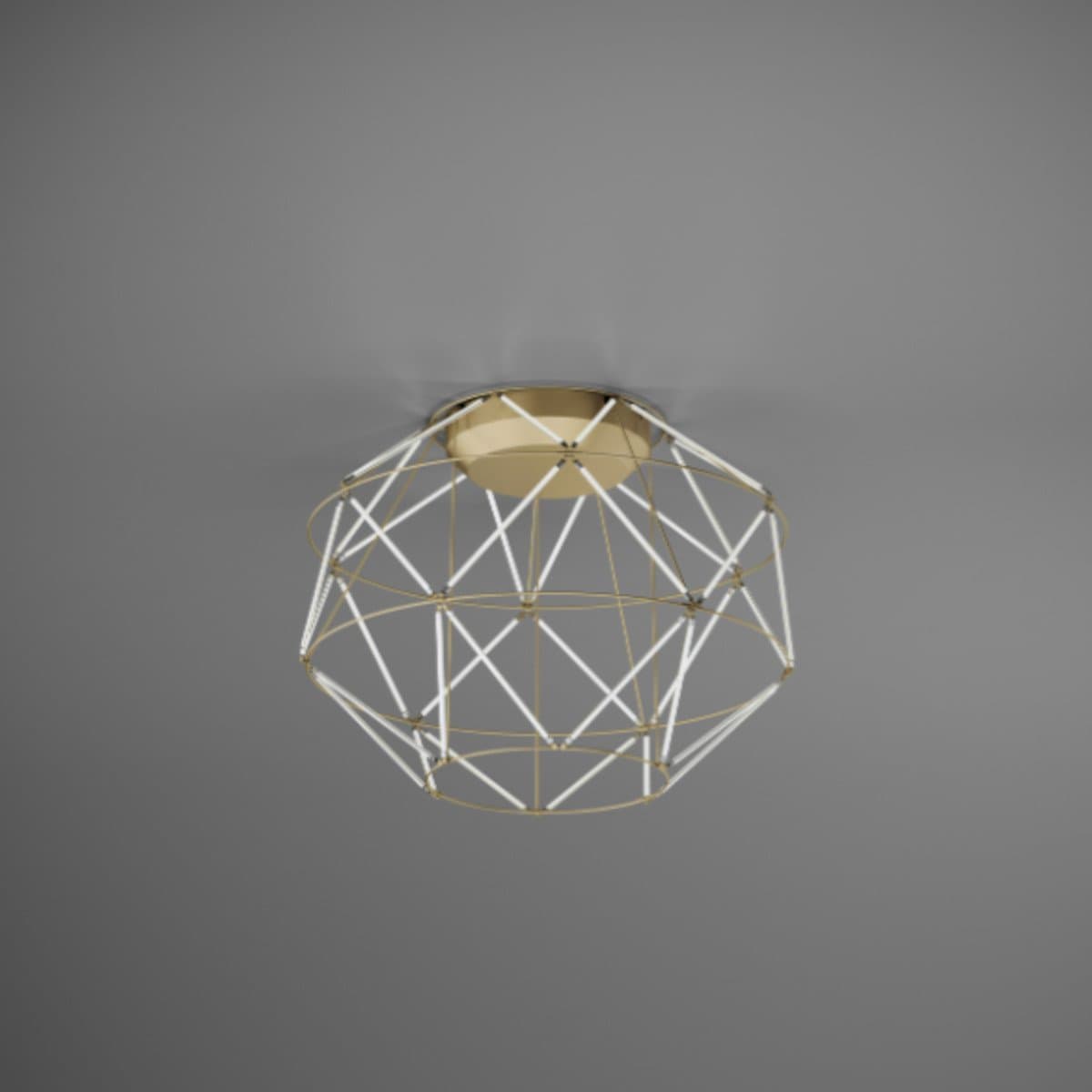 Plafoniera classica Urban EUCLIDE PL oro 3000 LED metallo in Plafoniere Lampadari Bartalini - Colle di Val d’Elsa, commercioVirtuoso.it