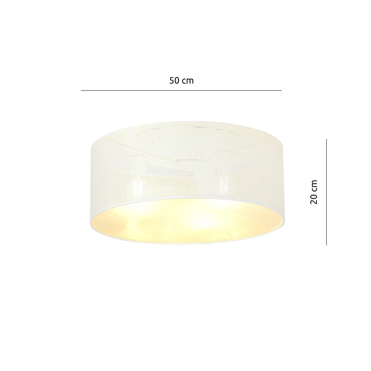 Plafoniera Minimal 3 Luci Aston In Acciaio Bianco E Oro in Plafoniere LuceArt - Montecorvino Pugliano, commercioVirtuoso.it