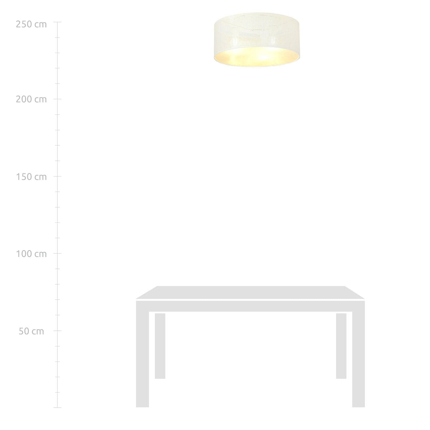Plafoniera Minimal 3 Luci Aston In Acciaio Bianco E Oro in Plafoniere LuceArt - Montecorvino Pugliano, commercioVirtuoso.it