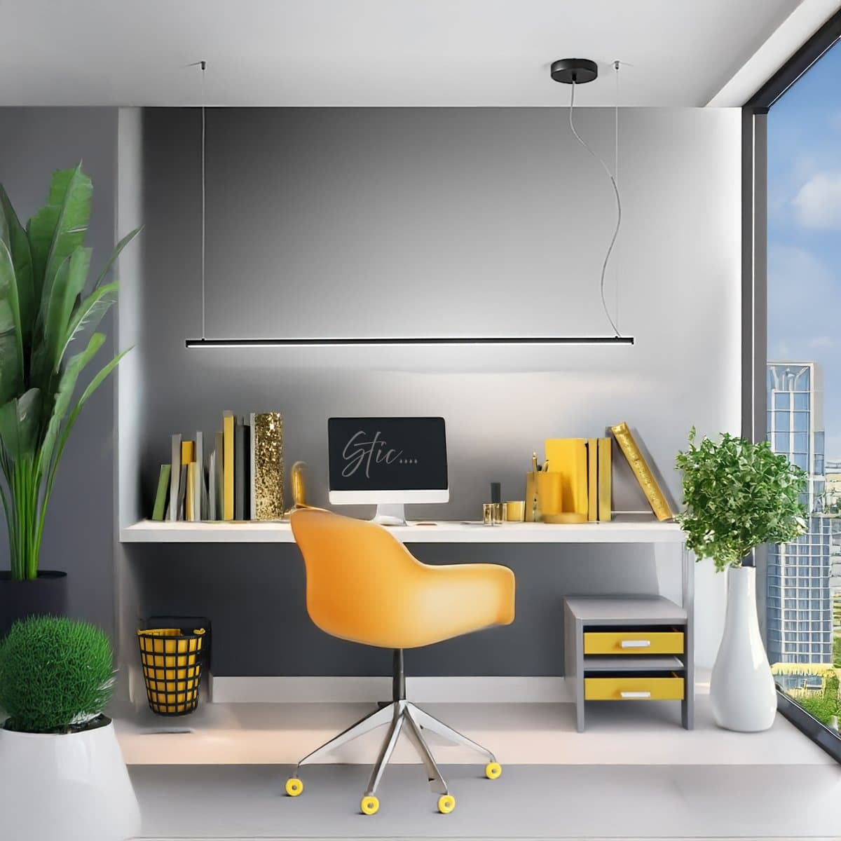 Sospensione led Perenz SYNCRO 8052 CT 35W 2450LM metallo alluminio bianco nero monoemissione in Lampade a sospensione Lampadari Bartalini - Colle di Val d’Elsa, commercioVirtuoso.it