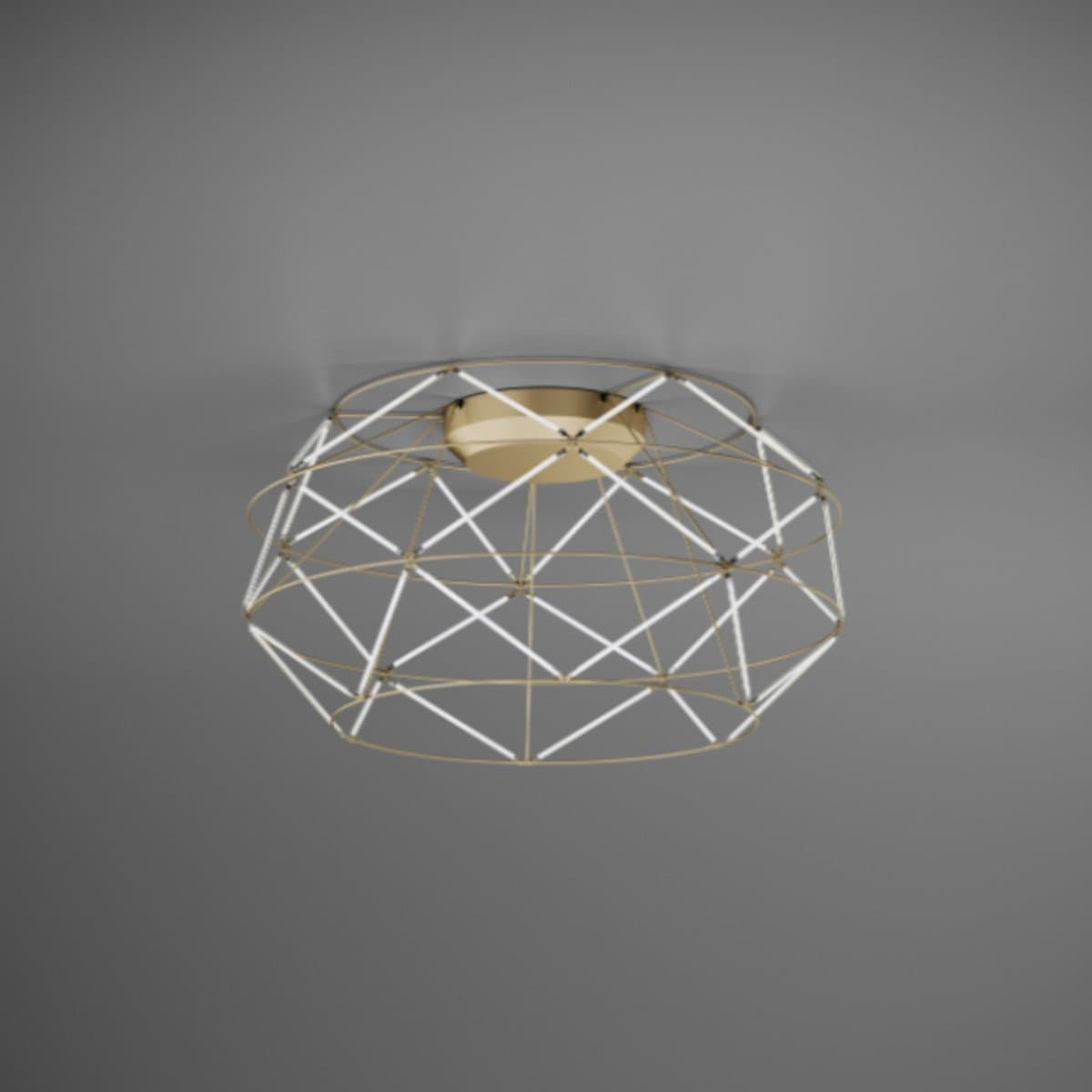 Plafoniera classica Urban EUCLIDE PL oro 3000 LED metallo in Plafoniere Lampadari Bartalini - Colle di Val d’Elsa, commercioVirtuoso.it