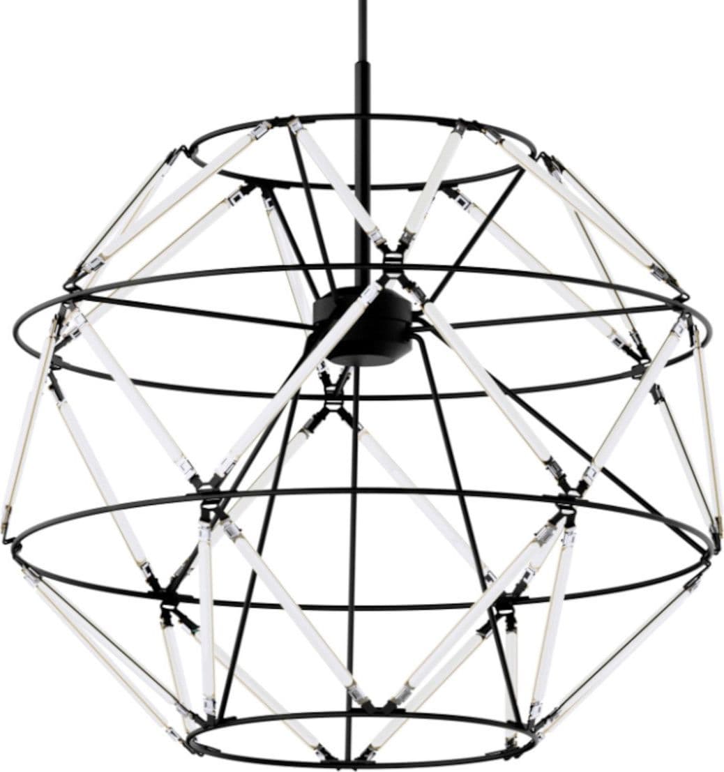 Sospensione moderna Urban EUCLIDE 1821 30 3000 LED metallo nero in Lampade a sospensione Lampadari Bartalini - Colle di Val d’Elsa, commercioVirtuoso.it