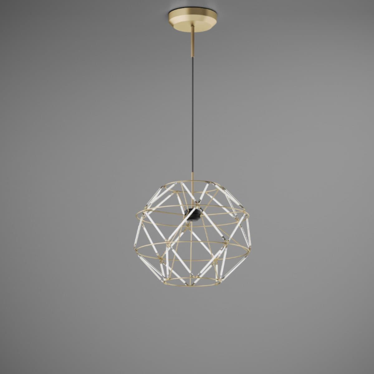 Sospensione classica Urban EUCLIDE 1822 30 3000 LED metallo oro in Lampade a sospensione Lampadari Bartalini - Colle di Val d’Elsa, commercioVirtuoso.it