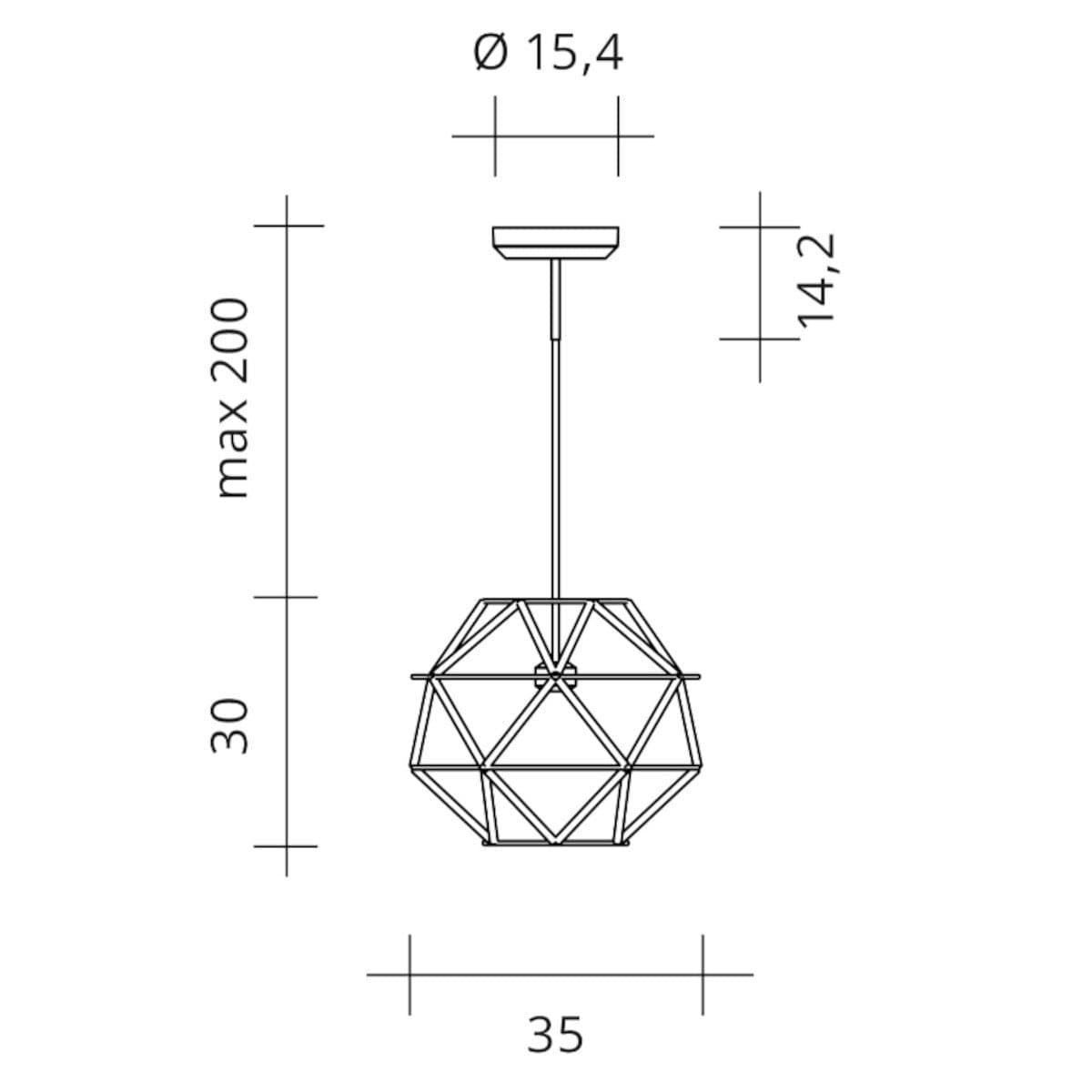 Sospensione classica Urban EUCLIDE 1822 30 3000 LED metallo oro in Lampade a sospensione Lampadari Bartalini - Colle di Val d’Elsa, commercioVirtuoso.it
