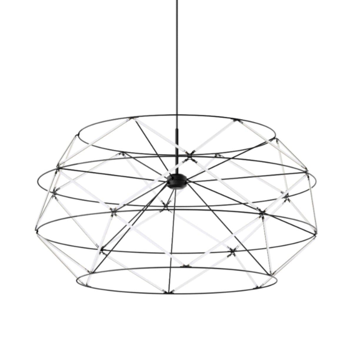 Sospensione moderna Urban EUCLIDE 1821 32 3000 LED metallo nero in Lampade a sospensione Lampadari Bartalini - Colle di Val d’Elsa, commercioVirtuoso.it