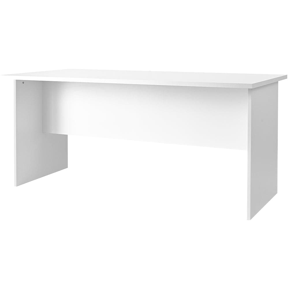 Scrivania per Ufficio in Legno Bianco Postazione Lavoro Studio 160x80 H74cm in Scrivanie Danyx - Casoria, commercioVirtuoso.it