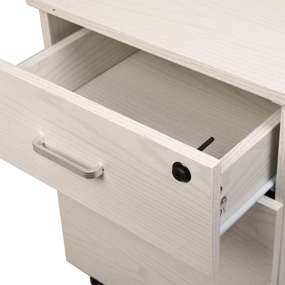 Cassettiera Schedario da Ufficio in legno Bianco 2 Cassetti con Serratura 40x45x55cm in Cassetti Danyx - Casoria, commercioVirtuoso.it