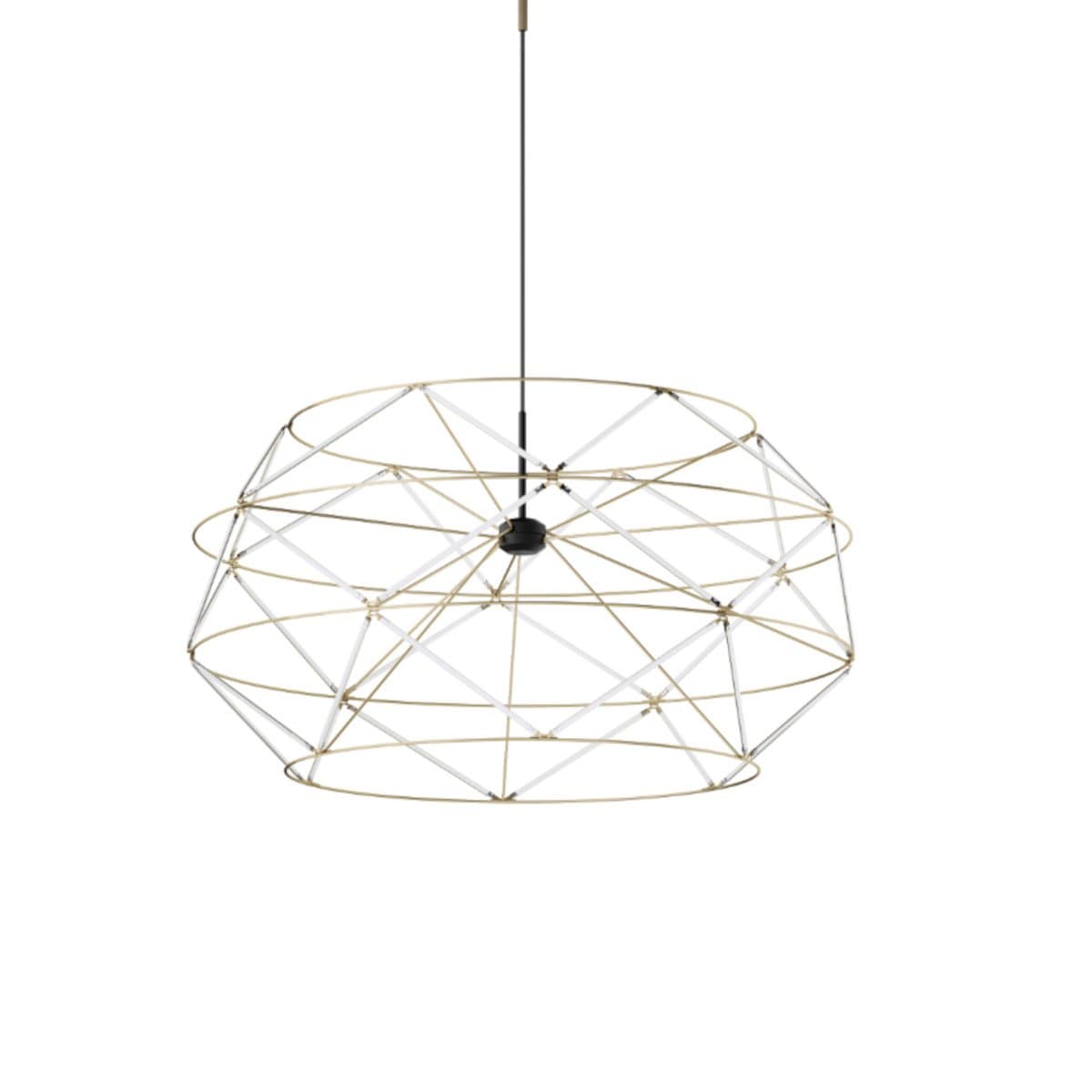 Sospensione classica Urban EUCLIDE 1822 32 3000 LED metallo oro in Lampadari Lampadari Bartalini - Colle di Val d’Elsa, commercioVirtuoso.it