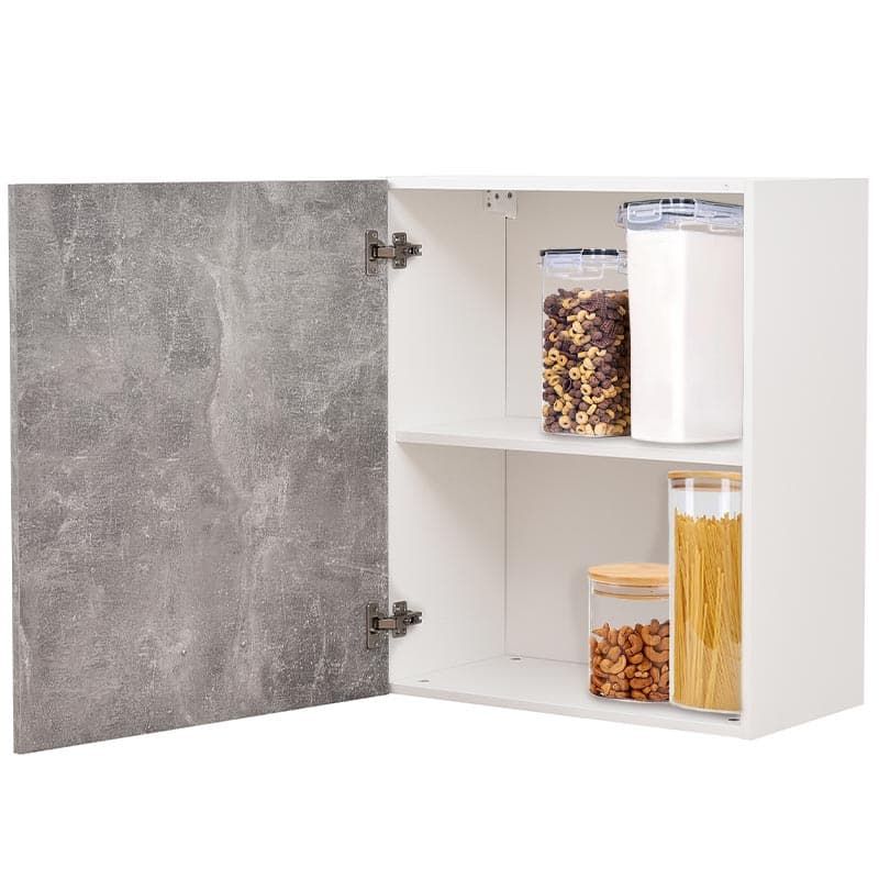 Mobile Cucina Pensile 1 Anta Componibile in Legno Colore Grigio 60x32 H72cm in Moduli componibili Danyx - Casoria, commercioVirtuoso.it