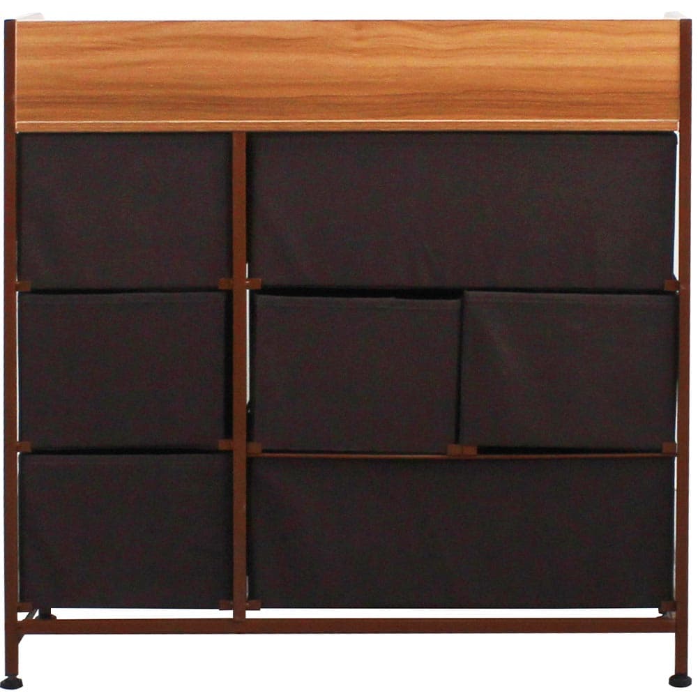 Mobile Cassettiera 7Cassetti Metallo Legno e Tessuto 80x29 H 78.5cm Casa Ufficio in Comò e cassettiere Danyx - Casoria, commercioVirtuoso.it