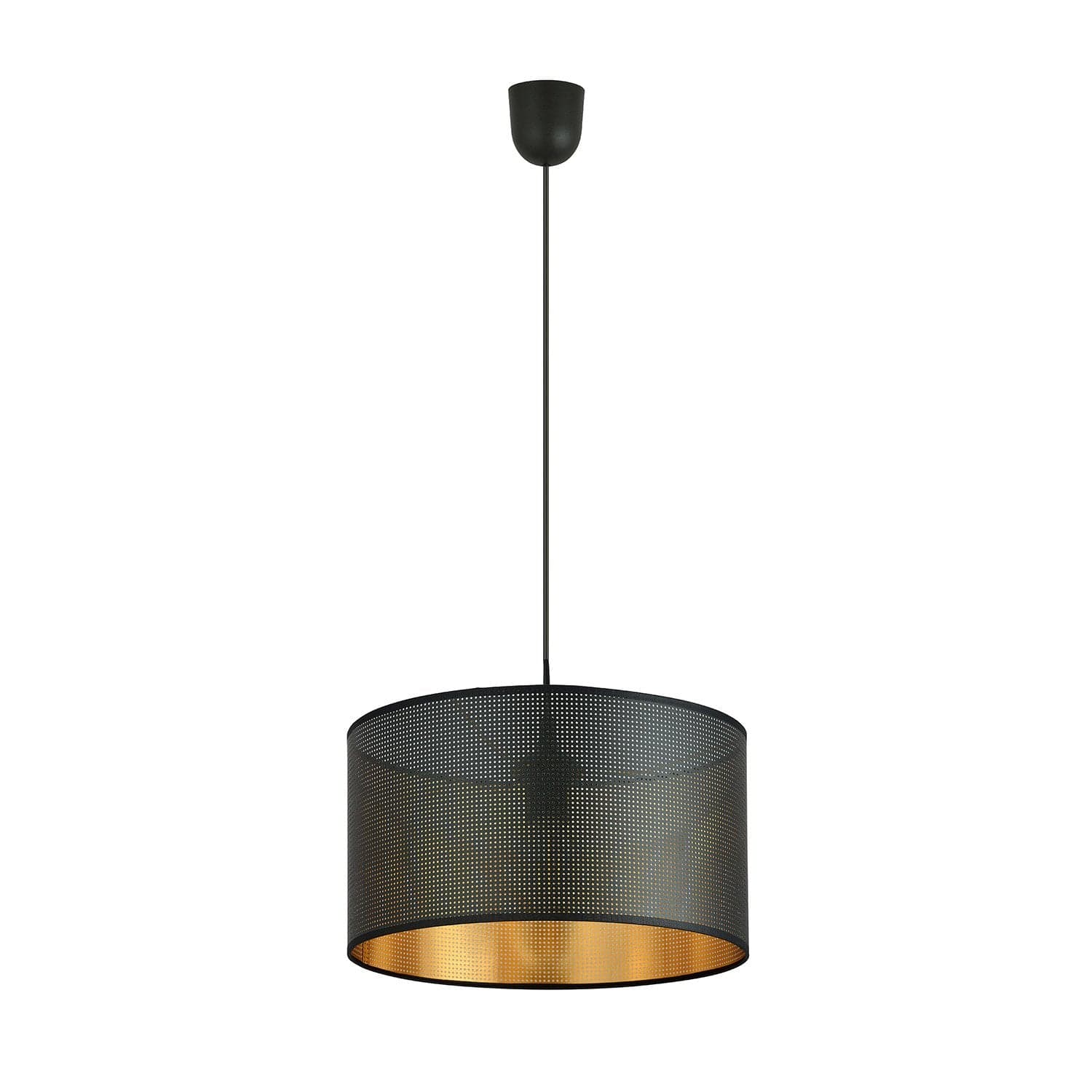 Sospensione Minimal 1 Luce Aston In Acciaio Nero E Oro in Lampade a sospensione LuceArt - Montecorvino Pugliano, commercioVirtuoso.it